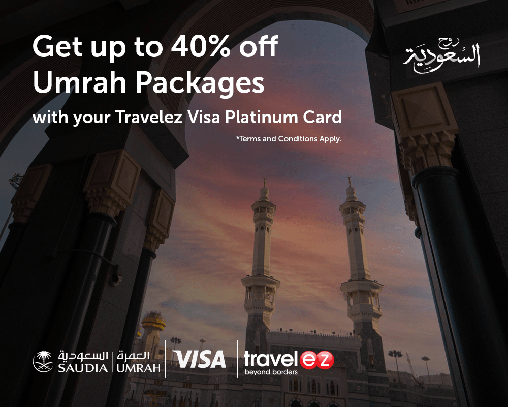 Umrah Packages with Travelez Visa Platinum